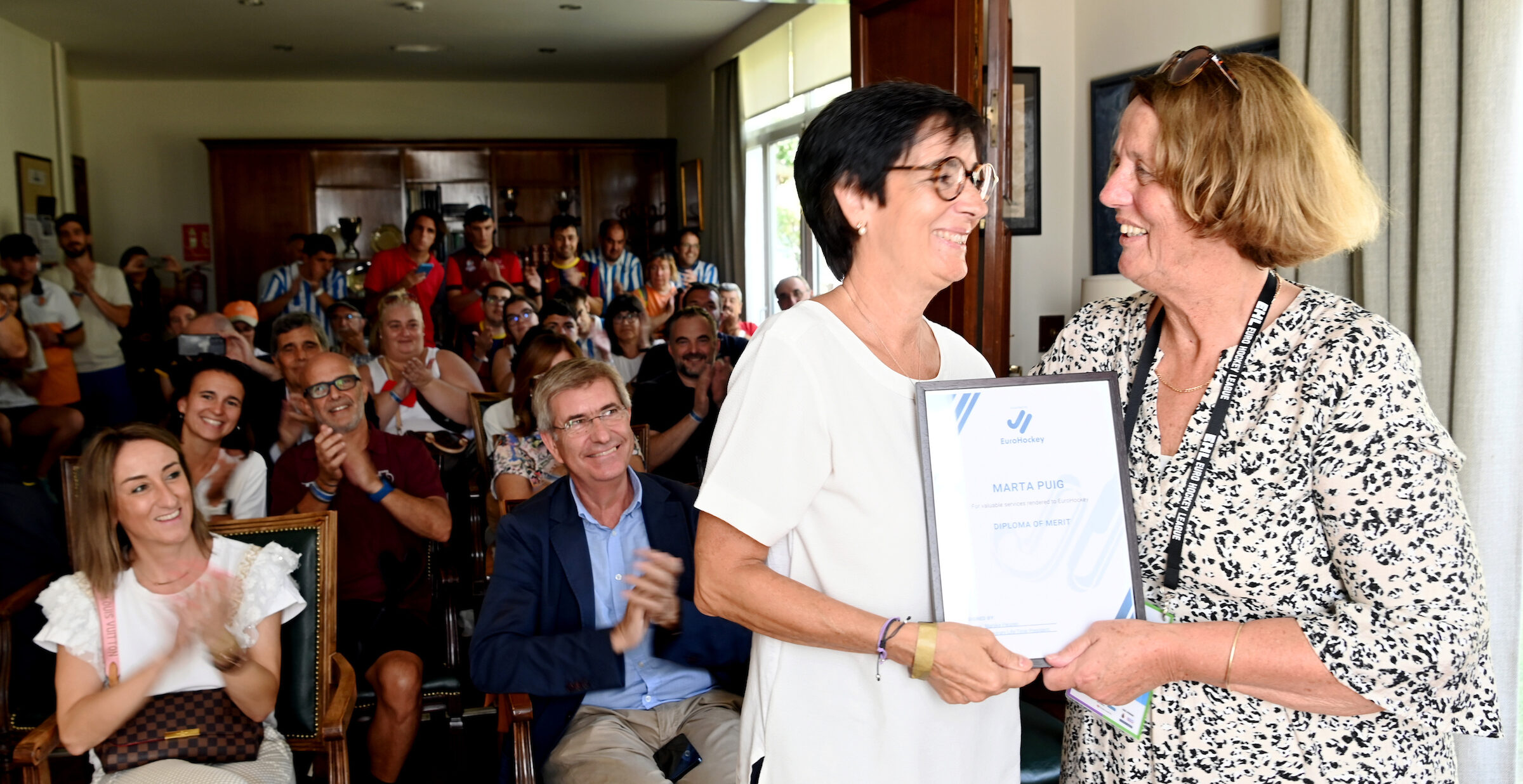 Marta Puig honoured by EuroHockey for her Hockey+ work in Spain ...